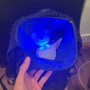 SonicGlow packed in a suitcase